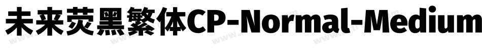 未来荧黑繁体CP-Normal-Medium手机版字体转换