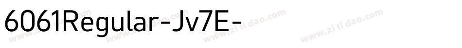 6061Regular-Jv7E字体转换