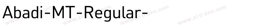 Abadi-MT-Regular字体转换
