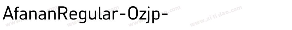 AfananRegular-Ozjp字体转换