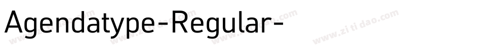 Agendatype-Regular字体转换