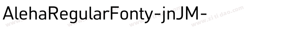 AlehaRegularFonty-jnJM字体转换