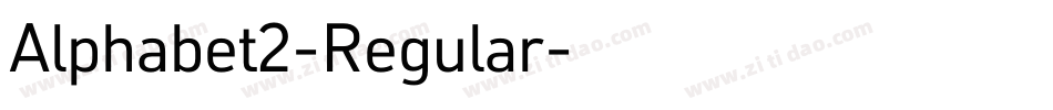 Alphabet2-Regular字体转换