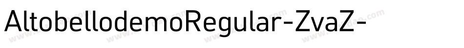 AltobellodemoRegular-ZvaZ字体转换