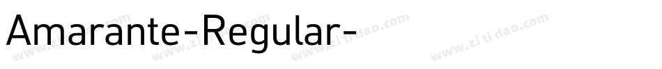 Amarante-Regular字体转换