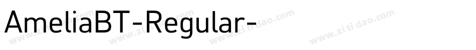AmeliaBT-Regular字体转换