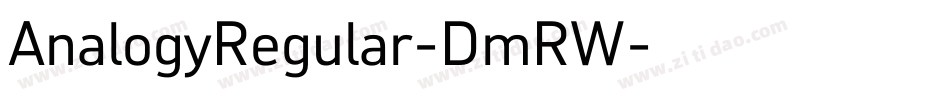 AnalogyRegular-DmRW字体转换