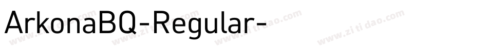 ArkonaBQ-Regular字体转换