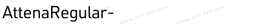 AttenaRegular字体转换