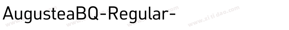 AugusteaBQ-Regular字体转换
