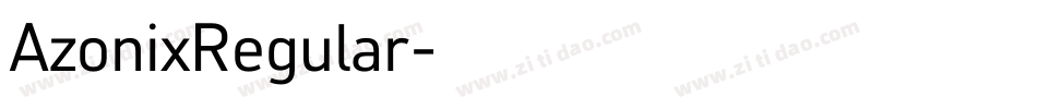 AzonixRegular字体转换