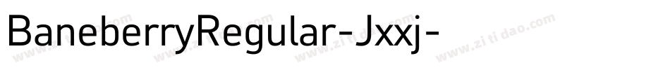 BaneberryRegular-Jxxj字体转换