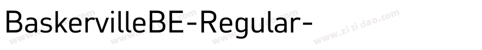 BaskervilleBE-Regular字体转换