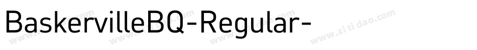 BaskervilleBQ-Regular字体转换