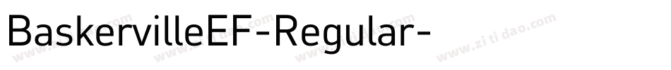 BaskervilleEF-Regular字体转换