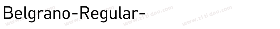 Belgrano-Regular字体转换