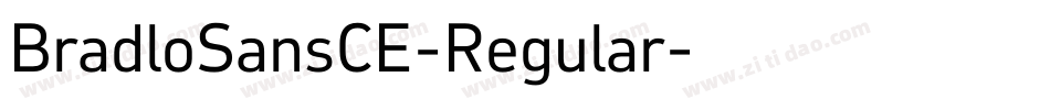 BradloSansCE-Regular字体转换
