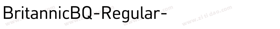 BritannicBQ-Regular字体转换