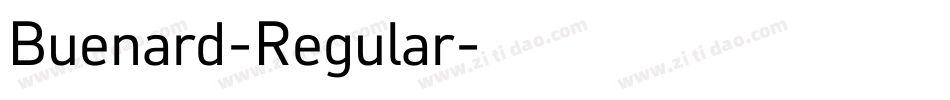 Buenard-Regular字体转换