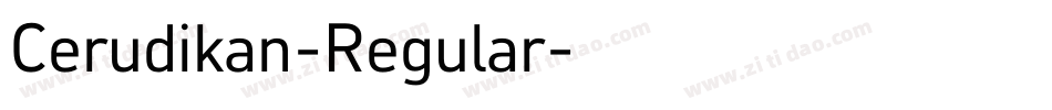 Cerudikan-Regular字体转换
