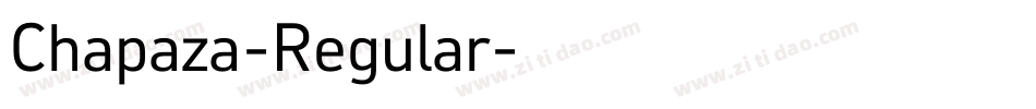 Chapaza-Regular字体转换