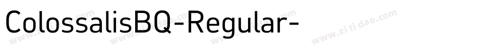 ColossalisBQ-Regular字体转换