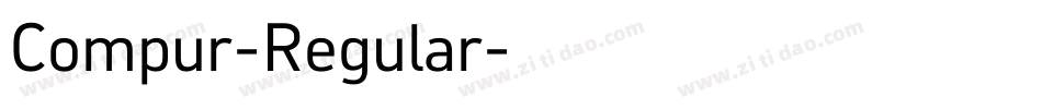 Compur-Regular字体转换