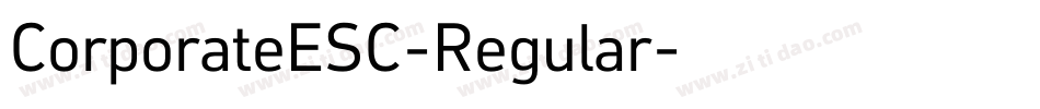 CorporateESC-Regular字体转换