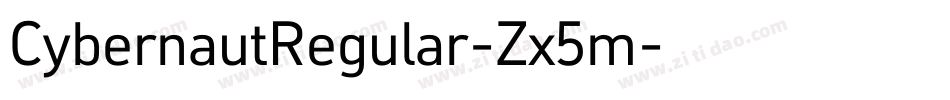 CybernautRegular-Zx5m字体转换