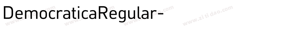 DemocraticaRegular字体转换