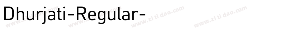Dhurjati-Regular字体转换