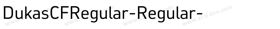 DukasCFRegular-Regular字体转换