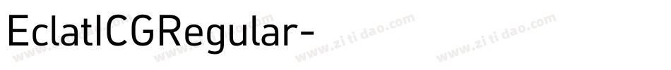 EclatICGRegular字体转换