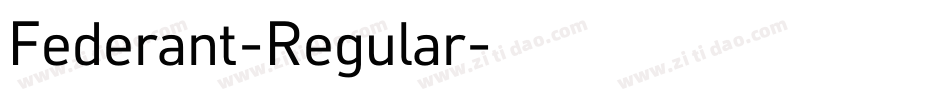 Federant-Regular字体转换