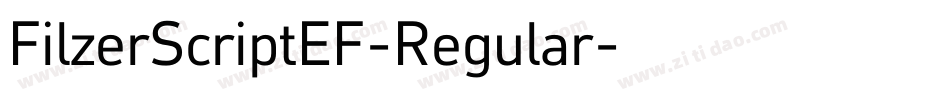 FilzerScriptEF-Regular字体转换