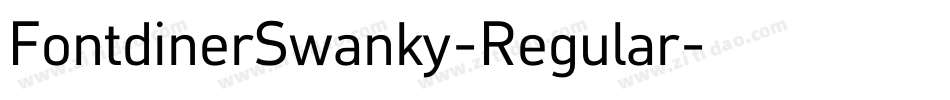 FontdinerSwanky-Regular字体转换