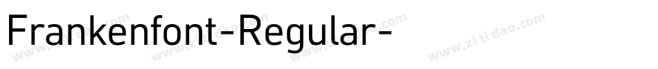 Frankenfont-Regular字体转换