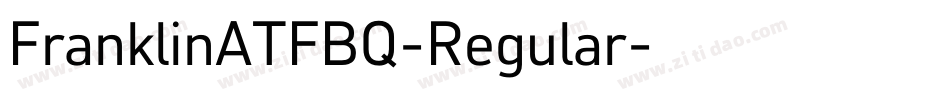 FranklinATFBQ-Regular字体转换