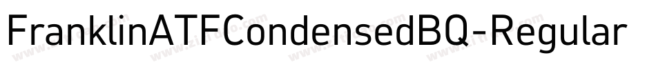 FranklinATFCondensedBQ-Regular字体转换
