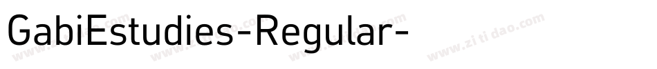 GabiEstudies-Regular字体转换