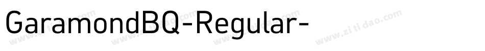 GaramondBQ-Regular字体转换