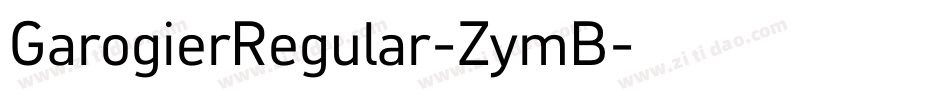 GarogierRegular-ZymB字体转换