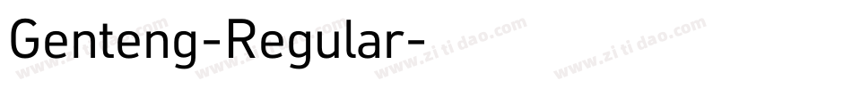 Genteng-Regular字体转换