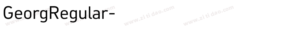 GeorgRegular字体转换