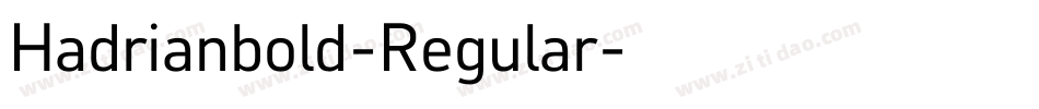 Hadrianbold-Regular字体转换