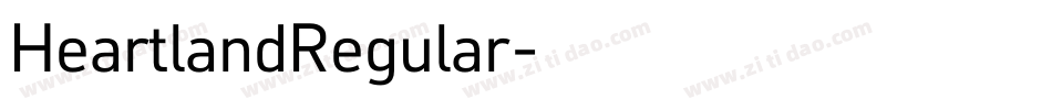 HeartlandRegular字体转换