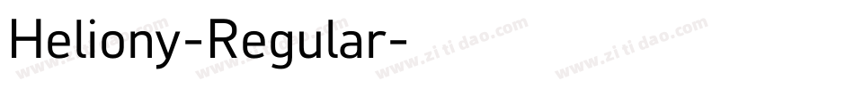 Heliony-Regular字体转换