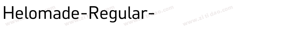 Helomade-Regular字体转换