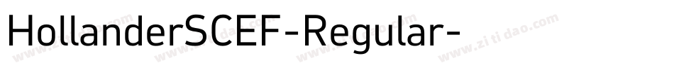 HollanderSCEF-Regular字体转换