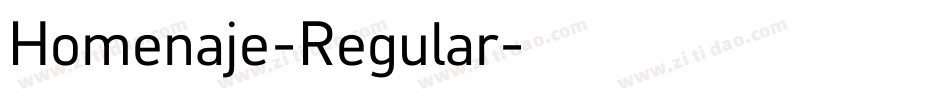 Homenaje-Regular字体转换